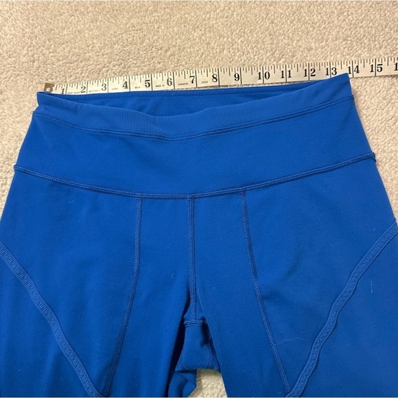 Lululemon Roll Out Crop Leggings Baroque Blue Sporty Luon Mid-Rise - Picture 8 of 16